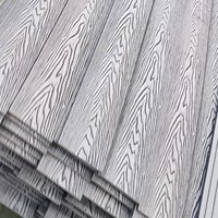 Planche solide en WPC pour extérieur, grain profond, anti-fissuration, résistant aux intempéries, revêtement de terrasse en WPC, fournisseur de matériaux de construction extérieurs OEM ODM