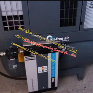 Compresseur d'air à vis lubrifié <span class=keywords><strong>Atlas</strong></span> Copco GA75VSD FF P, alimentation CA 380V, faible bruit, construction, pression 10 bar, moteur 7 bar - Product Image 1