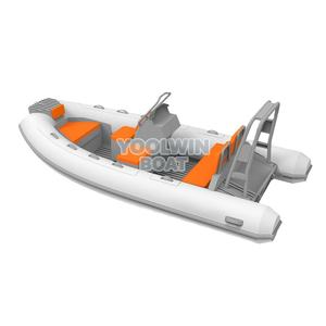 Bote Inflable Semirrígido Profesional de 3.9 <span class=keywords><strong>Metros</strong></span> para Esquí Acuático y Pesca en Alta Mar, Casco de Aluminio, Tubos de Hypalon, Motor Fuera de Borda de 30HP - Product Image 1