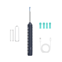 Nettoyeur d'oreilles intelligent portable HD avec caméra, rechargeable, lumière LED, connexion Wi-Fi, outil électrique pour l'élimination du cérumen