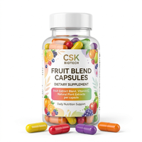 Fabricant OEM ODM de capsules de mélange de fruits personnalisées, compléments alimentaires en gélules, Chine, qualité assurée, faible MOQ, fabricant sous contrat