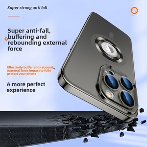 เคสซิลิโคนใสเคลือบด้านกันกระแทกแบบแม่เหล็กสำหรับ <span class=keywords><strong>iPhone</strong></span> <span class=keywords><strong>13</strong></span>, <span class=keywords><strong>Pro</strong></span> และ Max รุ่น Unisex - Product Image 4