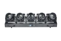 Barre de lumière mobile professionnelle 600W à 5 têtes, projecteur de scène LED RGBW 120W avec Halo Pixel RDM DMX512/activation sonore IP20