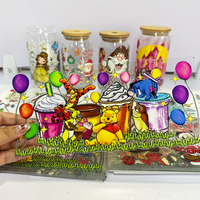 Diseña Envolturas Personalizadas para Vasos con Bordado 3D UV Impermeable de Poliéster, Impresión por Transferencia de Calor Lavable para Navidad