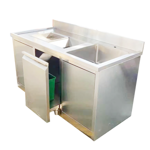 VICTORY KITCHEN Equipo de cocina industrial Mesa de trabajo con base cerrada de acero inoxidable con cajones Equipo de panadería - Product Image 1