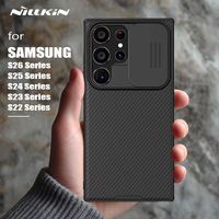 Étuis Nillkin CamShield Slide Camera Cover pour Samsung Galaxy S26/S25/S24/S23/S22 Ultra Edge et S24 FE S23 Plus – Protection d'objectif unie