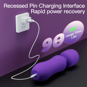 Chegada nova Silicone Completo Mini AV Wand Vibrador Massageador Vara Vibrador - Product Image 3