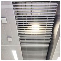 Panneau de plafond en grille d'aluminium décoratif d'intérieur de luxe, léger, faux plafond pour restaurant