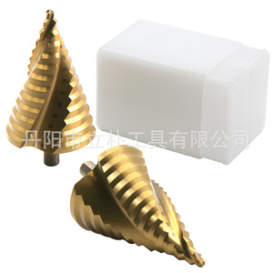 <b>Step</b> <b>Drill</b> Bit 6-65mm 13 <b>Step</b> Titanium Plated Hex Shank Spiral Flute Counterbore <b>Drill</b> For Metal Wood Plastic - Product Image 3