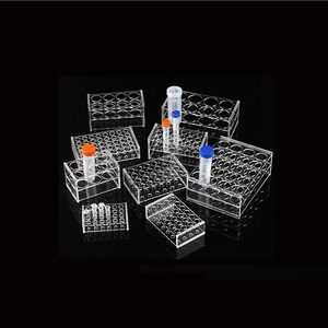 Support pour tubes à centrifuger en verre organique transparent 10 ml 48 trous pour usage en laboratoire - Product Image 1