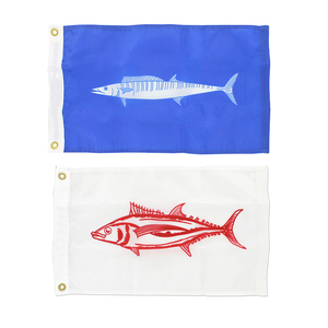 <span class=keywords><strong>Bandiera</strong></span> <span class=keywords><strong>Marina</strong></span> 12x18 Pollici per Pesca al Marlin e Wahoo, in Poliestere con Stampa Personalizzata, Logo su Entrambi i Lati - Product Image 2