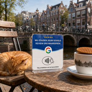 Niederländische NFC Google-Bewertungskarte im Großhandel, Anpassbare Version mit Eigenem Logo und Link, OEM ODM für Restaurants, Salons und Hotels - Product Image 4