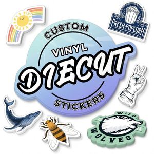 Autocollants muraux découpés sur mesure, vinyle PVC blanc durable, auto-adhésifs, résistants aux UV, faciles à décoller, style dessin animé, autocollant personnalisé - Product Image 4