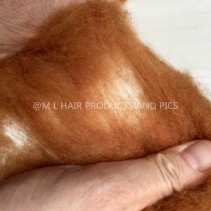 100% 양모 중국 양 dehaired 캐시미어 울 22mic 염색 무료 샘플 - Product Image 2