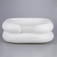 Bassin portable à air médical blanc évier plateau de lavage des cheveux bol de shampooing gonflable bassin de lavage des cheveux gonflable
