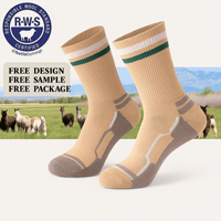 Chaussettes en laine de haute qualité pour les sports de plein air avec logo personnalisé OEM Chaussettes Merino Woo Grip pour la randonnée et le trekking