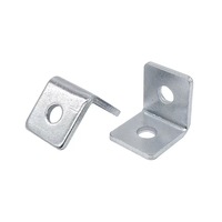 Connecteur d'angle en cuivre épaissi zingué à trou unique pour support sismique de tuyaux