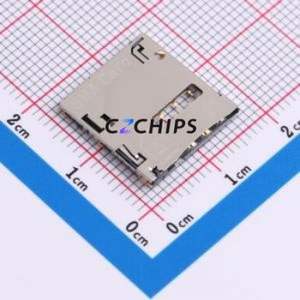 2174803-2 SIM Card Connector SMD Connector Self-Return Type Micro SIM Card Card Holder 1.27mm - Product Image 1