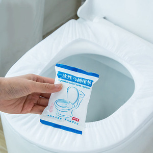 Fundas Desechables para Asientos de Inodoro de Tela No Tejida, Empaquetadas Individualmente para Viajes, Hoteles y Uso Doméstico - Product Image 1
