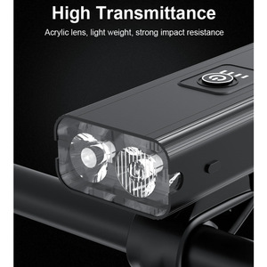 Luz Delantera para Bicicleta LED USB Recargable, 4 Modos, Resistente al Agua IPX4, Cuerpo de Plástico con Indicador de Batería para Ciclismo - Product Image 4