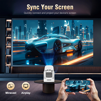 Proyector de Cine en Casa HY310 1080P Android 14, Portátil, 330 ANSI, Enfoque Automático, Corrección Trapezoidal Automática, 8K, BT, Air Mouse, Control Remoto por Voz, HIFI