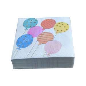 Servilletas de Papel Coloridas y Vibrantes, Degradables, para Celebraciones de Acción de Gracias, San Valentín, Cumpleaños, 5x5 Pulgadas, 40 Unidades, Globos, Marca LR - Product Image 1