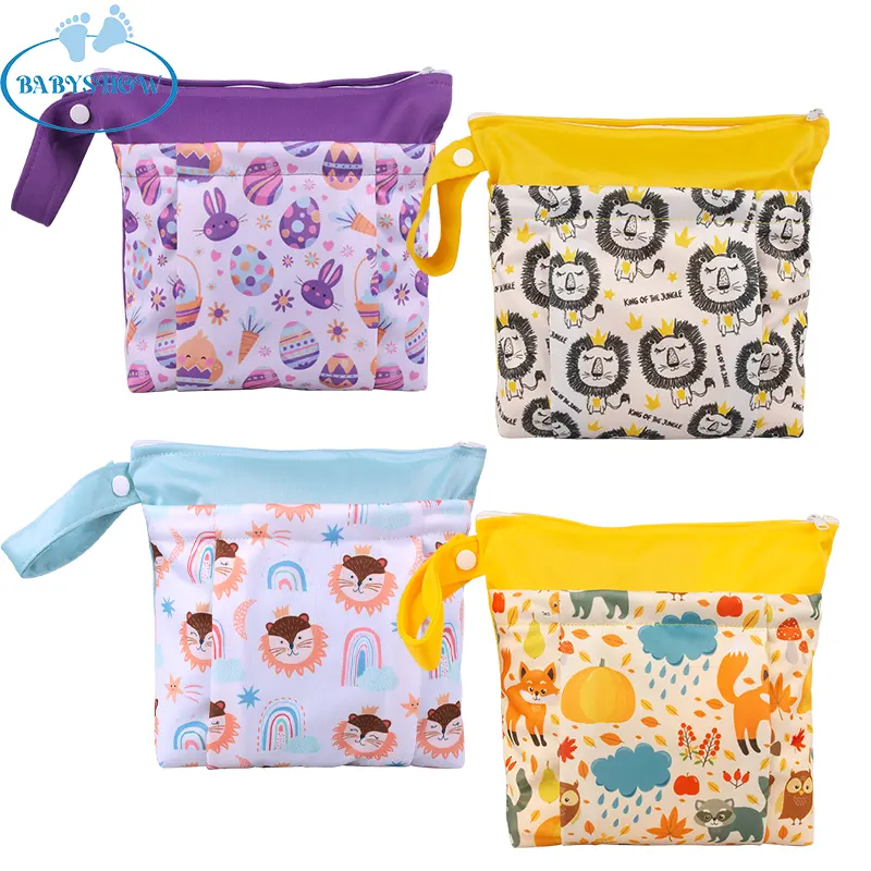 Babyshow sac humide/sec en trois dimensions Bikini Pul imperméable réutilisable bébé couche lavable momie humide sec Bikini sac