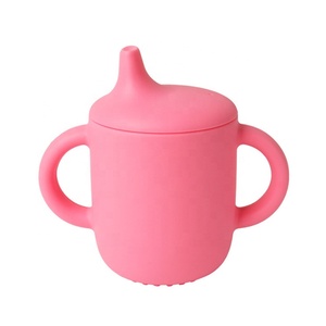 Gobelet en silicone de qualité alimentaire coloré, anti-chute, pour vin, lait, thé, voyage en plein air, gobelet d'alimentation en silicone - Product Image 1