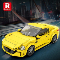Reobrix 823 384PCS Gran Turismo Mobil Sport Model Balap Kota Dekorasi Meja Ornamen Set Blok Bangunan