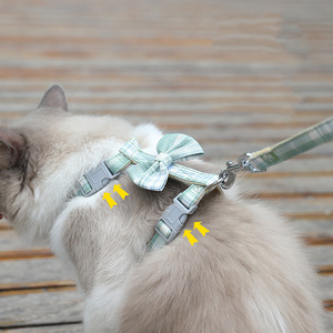 Nueva correa para gatos con lazo de mariposa-Cuerda para caminar para gatos ajustable y a prueba de escape-Suministros para gatos - Product Image 2