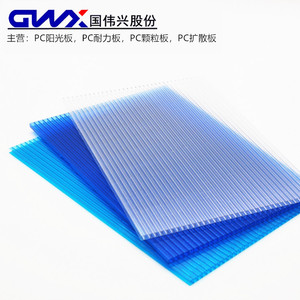 Guoweixing Pc Sunlight Sheet Double Layer 5800mm Customizable For Skylight Awnings Carport Partitions - Product Image 3