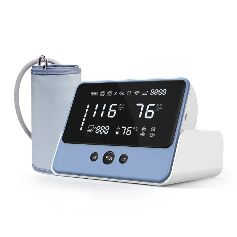 Wholesale wireless upper arm type electronic blood pressure monitor sphygmomanometer digital wrist blood pressure monitor