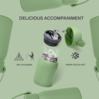 ANSHENG 24oz Récipient alimentaire en acier inoxydable Tasse isolée Récipient sous vide Récipient pour aliments chauds