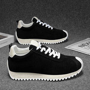 Chaussures pour hommes, nouveau style, tendance, polyvalentes, baskets décontractées, semelles épaisses, style rehaussant la taille, en PU - Product Image 1