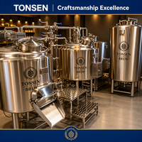 Équipement de brasserie 300L, machine à brasser la bière avec pompe et moteur, acier inoxydable SUS304, chauffage électrique, écran tactile, contrôle PLC