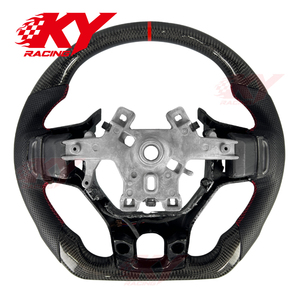 Volante personalizado de fibra de carbono real para Dodge 2010-2017 RAM 1500 2500 3500 4500 TRX SLT SRT con función de calefacción. - Product Image 4