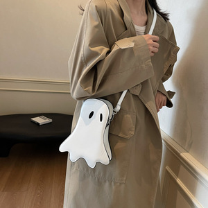 New Niche Halloween Ghost Purse Women Creative Street Spicy Girl Funny Single Shoulder <b>Crossbody</b> PU Leather <b>Bag</b> - Product Image 3