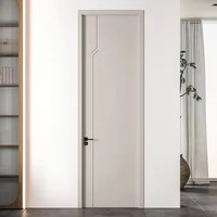 Porte intérieure en bois MDF insonorisée, design moderne, solide et lisse, pour chambre à coucher