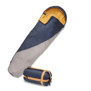 Werbeaktion günstige Schlafsachen leichter Camping-Schlafsack kühles Wetter Erwachsene Mumie-Schlafsack
