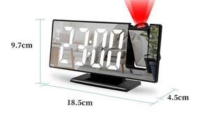 Horloge numérique de projection murale avec alarme, température et miroir - Vente en gros - Product Image 3