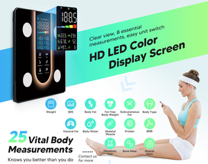 Thiết Kế Ban Đầu Lớn Màu Sắc Màn Hình Kỹ Thuật Số Thông Minh Cơ Thể Quy Mô Bmi Cân Trọng Lượng Cơ Thể Thành phần Quy Mô - Product Image 2