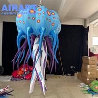 Suspendre la décoration Animal Mascotte Gonflable rose Méduse Ballon à vendre