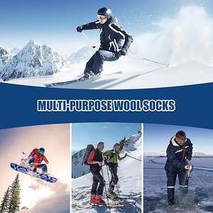 Custom <strong>Ski</strong> Merino Wool Sport Men High Quality Adult <strong>Kids</strong> Athletic Knee High Own logo <strong>Socks</strong> - Product Image 3