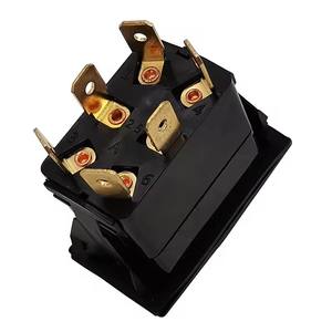 Interrupteur à bascule à polarité inversée DPDT 12V CC pour commande de moteur, prise d'alimentation RV EXT/<span class=keywords><strong>RET</strong></span> avec LED bleue (ON) OFF (ON), ON OFF ON - Product Image 3