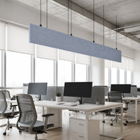 Panneau Acoustique Moderne Rond en Feutre PET pour Plafond, Absorption Sonore pour Bureau (Vente en Gros)