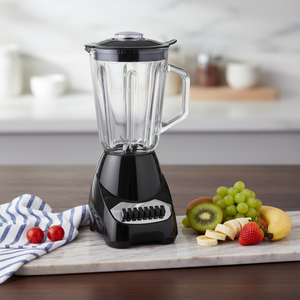 Mixeur alimentaire professionnel compact à faible consommation d'énergie, pour usage commercial et domestique, lames en acier inoxydable, 2 vitesses, pot en verre HF-923 - Product Image 6