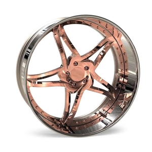 ล้อฟอร์จเว้า RISE Chrome ขนาด 22 24 26 28 30 นิ้ว 5x114.3 5x112 6x139.7 สำหรับรถยนต์ Volkswagen Beetle <span class=keywords><strong>Porsche</strong></span> 911 - Product Image 3