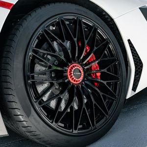 Jantes en alliage d'aluminium forgé noires concaves profondes de 18, 19, 20, 21, 22, 24 pouces pour voitures de tourisme Porsche, <span class=keywords><strong>Bugatti</strong></span>, Audi - Product Image 1