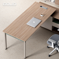 Bureau de direction moderne haut de gamme en forme de L, petit bureau en bois, table d'ordinateur pour manager, mobilier commercial