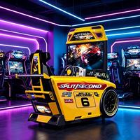 Simulateur de course arcade Split/Second, machine de jeu de conduite automobile à monnayeur pour 1 joueur, pour parc d'attractions